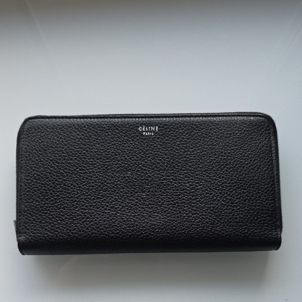 Celine Black Leather Wallet